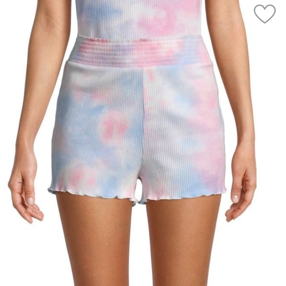 bcbgeneration tie dye ribbed shorts - Picture 4 of 6